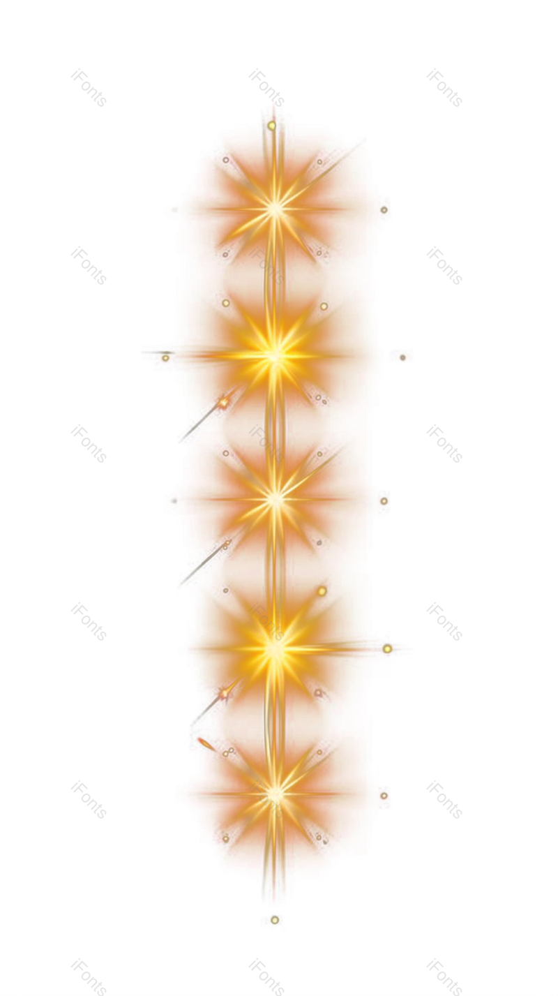 光效图片,金色星星元素,金色光效PNG,效果元素免抠素材